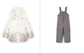 Комплект для девочки(куртка(пух)+п/комбинезон(синтепон)