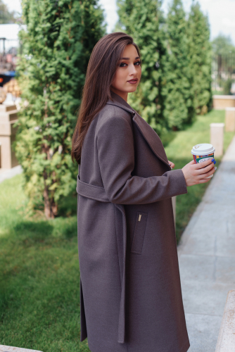 Пальто женское демисезонное 21930 (кофе)
