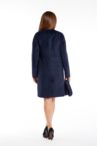 Пальто женское демисезонное 20770 (синий)