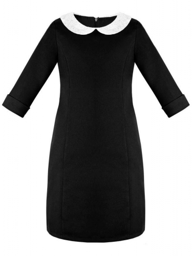 Школьное черное платье для девочки 78961-ДШ19