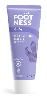 Смягчающий Део-крем для ног 3 в 1 FOOTNESS Soft deo cream