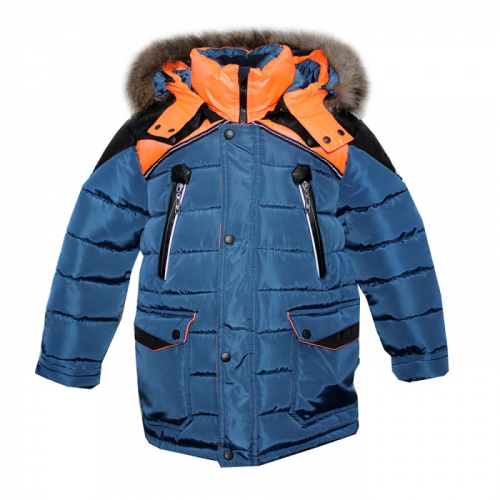 Куртка  7617 Пралеска оранжевый/синий