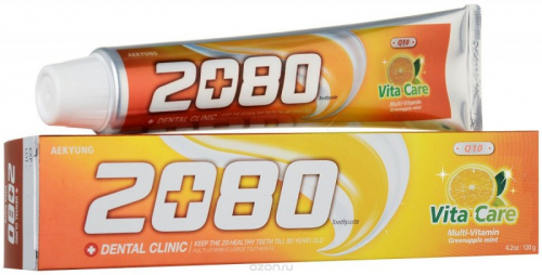 Зубная паста Витаминный уход KERASYS Dental Clinic 2080 Basic Toothpaste Vita Care Coenzyme Q10