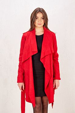 Пальто19112 (красный)