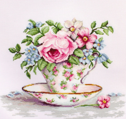 B2321 Цветы в чайной чашке (Luca-S)