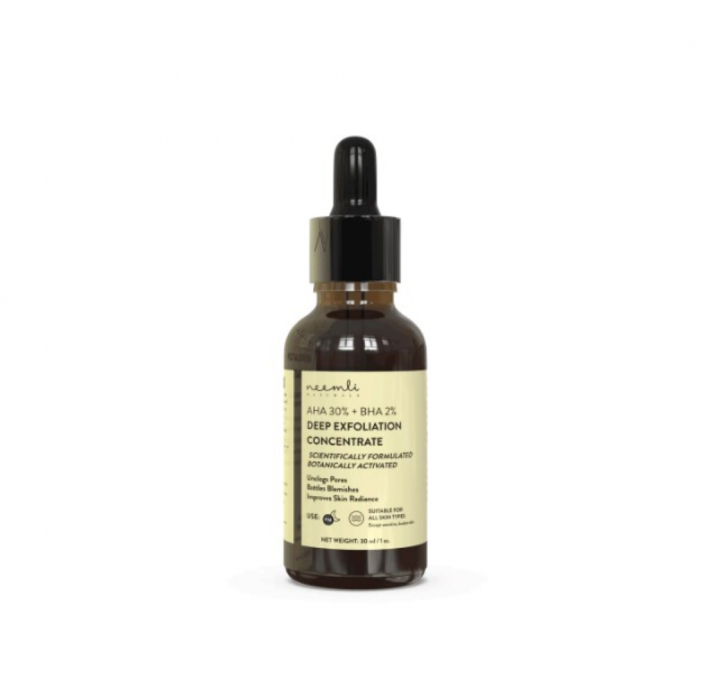 NEEMLI NATURALS AHA 30% + BHA 2% Deep Exfoliation Peeling Concentrate Пилинг-концентрат для лица с кислотами 30мл