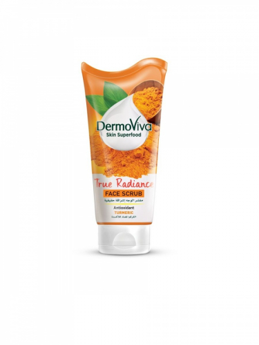 DABUR  Dermoviva Skin Superfood Turmeric True Radiance Face Scrub Скраб для кожи лица для удаления черных точек 150г