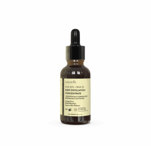 NEEMLI NATURALS AHA 30% + BHA 2% Deep Exfoliation Peeling Concentrate Пилинг-концентрат для лица с кислотами 30мл