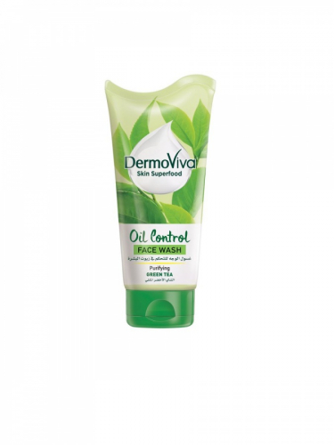 DABUR DERMOVIVA Skin Superfood Green Tea Oil Control Face Wash Средство для умывания очищающий 150г