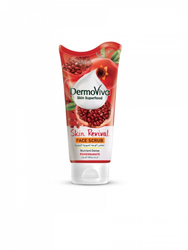 DABUR DERMOVIVA Skin Superfood Pomegranate Skin Revival Face Scrub Скраб для кожи лица антивозрасной 150г