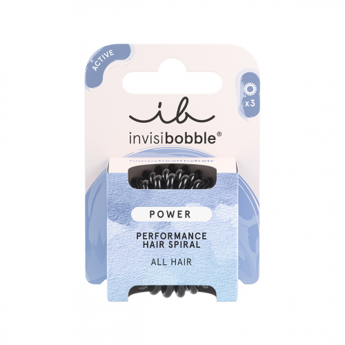 Резинка-браслет для волос invisibobble POWER True Black (в картоне)