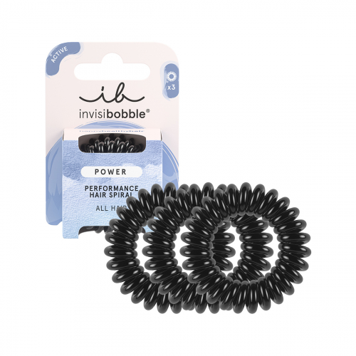 Резинка-браслет для волос invisibobble POWER True Black (в картоне)