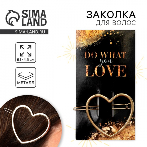 Заколка для волос формовая «Do what you love»