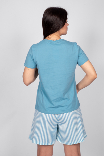 Пижама женская футболка+шорты 0932