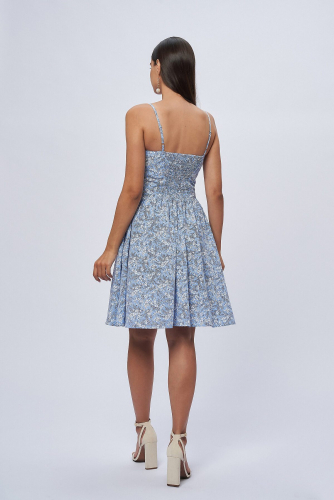 Платье 1001 DRESS #889723Голубой (принт)