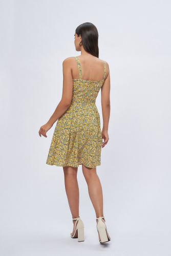 Платье 1001 DRESS #889722Желтый (принт)