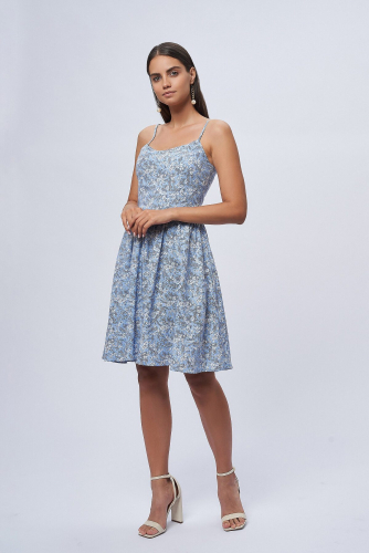 Платье 1001 DRESS #889723Голубой (принт)