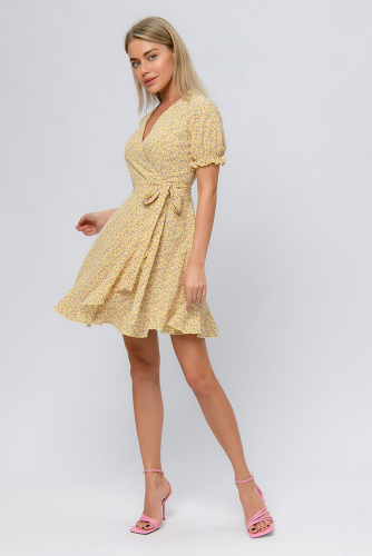 Платье 1001 DRESS #901445Желтый (принт)