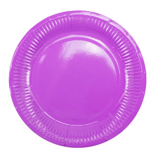 Тарелка бумажная ламинированная Purple 18см 6шт 6056544. в Нижнем Новгороде
