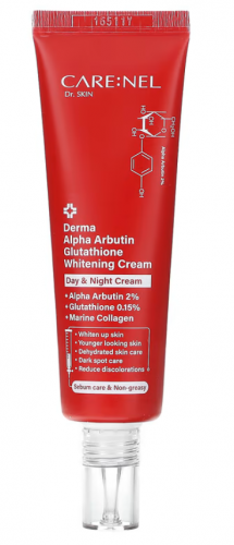 CARENEL Derma Alpha Arbutine Glutathione Whitening Cream 45мл