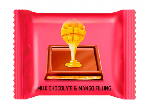 «O'Zera», молочный шоколад Milk & Mango filling с желейной начинкой из манго (коробка 1,2 кг)