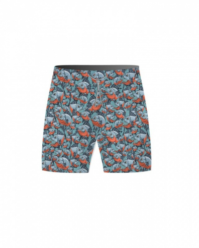 Пляжные шорты:муж. МОДЕЛЬ 1 Piranha blue
