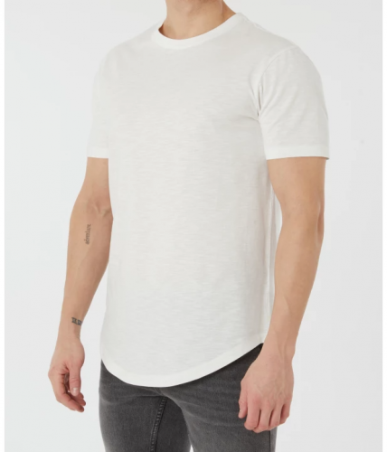Weißes T-Shirt
     
      X-Mail, abgerundeter Saum