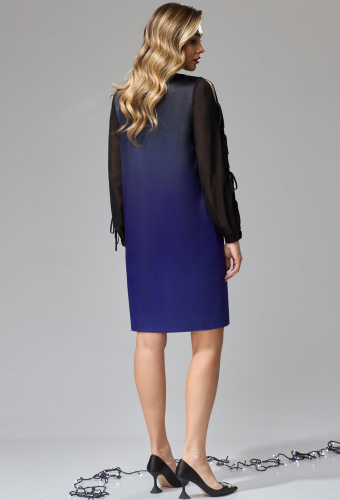Платье Gizart 5258 черно-фиолетовый