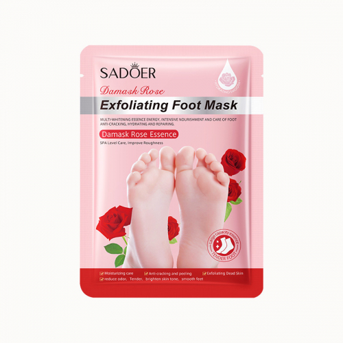 Пилинг носочки для ног SADOER Damask rose exfoliating foot mask, 35 г