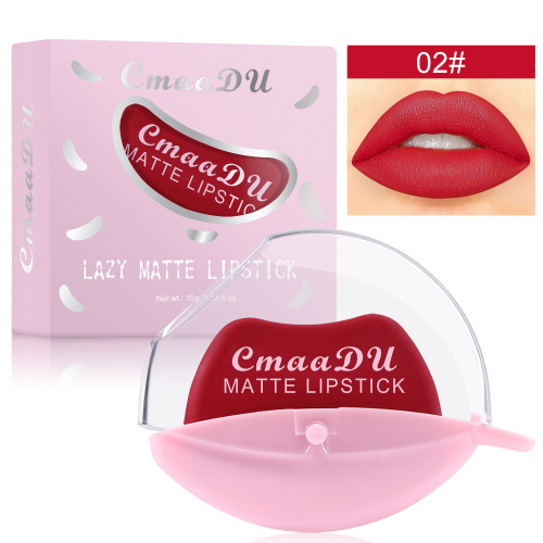 Ленивая матовая помада CmaaDu Lazy Matte Lipstick 02