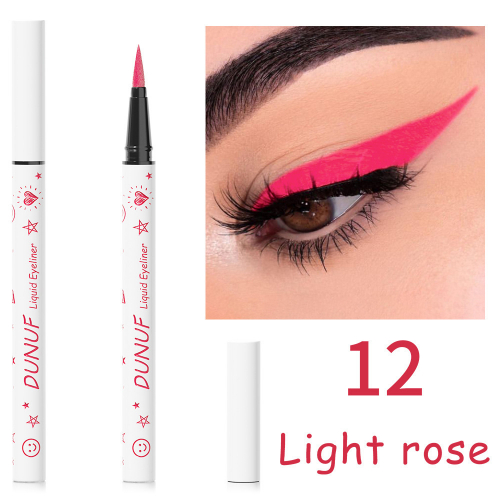 Цветная водостойкая подводка для глаз DUNUF Liquid liner 12