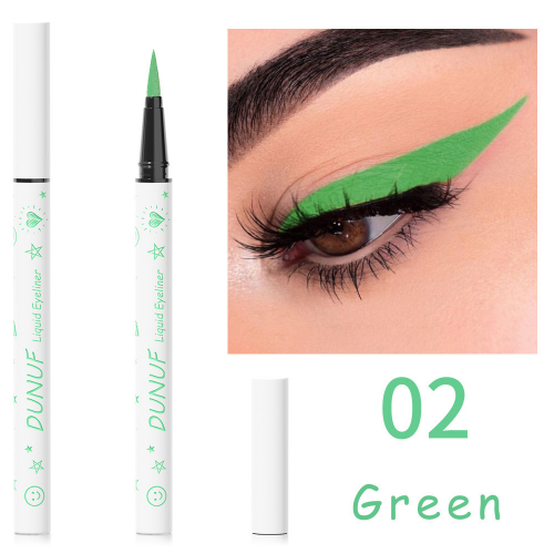 Цветная водостойкая подводка для глаз DUNUF Liquid liner 02