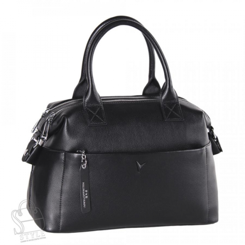 Сумка женская кожаная 5950Q black Polina&Eiterou