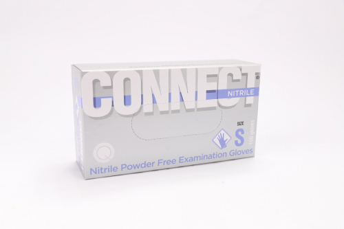 ПЕРЧАТКИ CONNECT NITRILE смотр.нестер.нитрил PULIN S/500/цена за пару