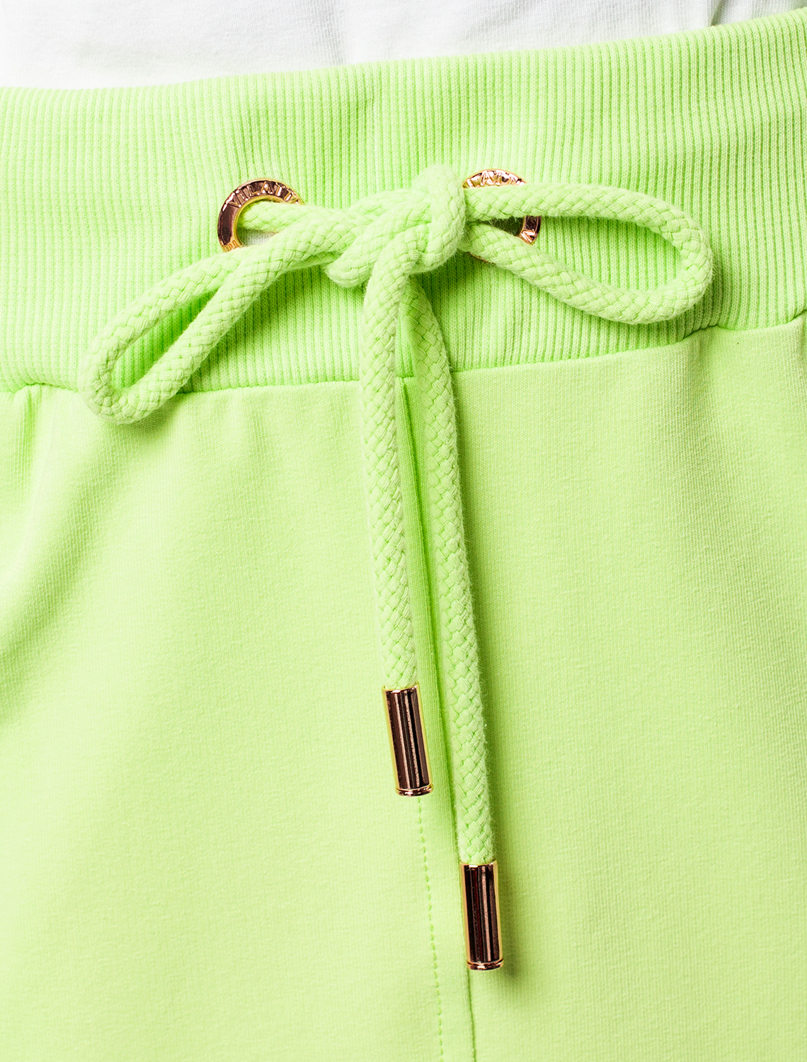 Ст.цена 1690р Юбка с карманами из тонкого футера с эластаном D46.049 неон