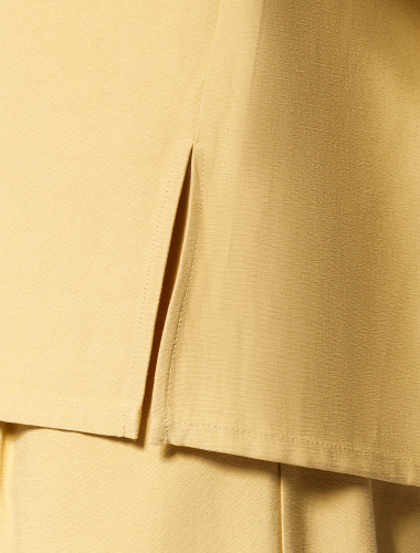 Ст.цена 1990р Свободная блузка из плотного лилцелла D29.238 св. медовый