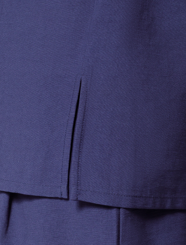 Ст.цена 1990р Свободная блузка из плотного лиоцелла D29.238 дымчатый синий