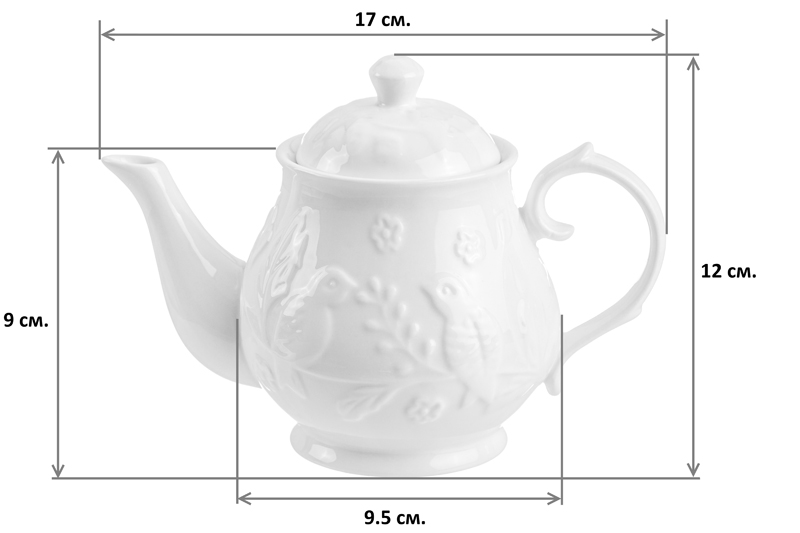 Чайник 430 мл 17*9,5*12 см