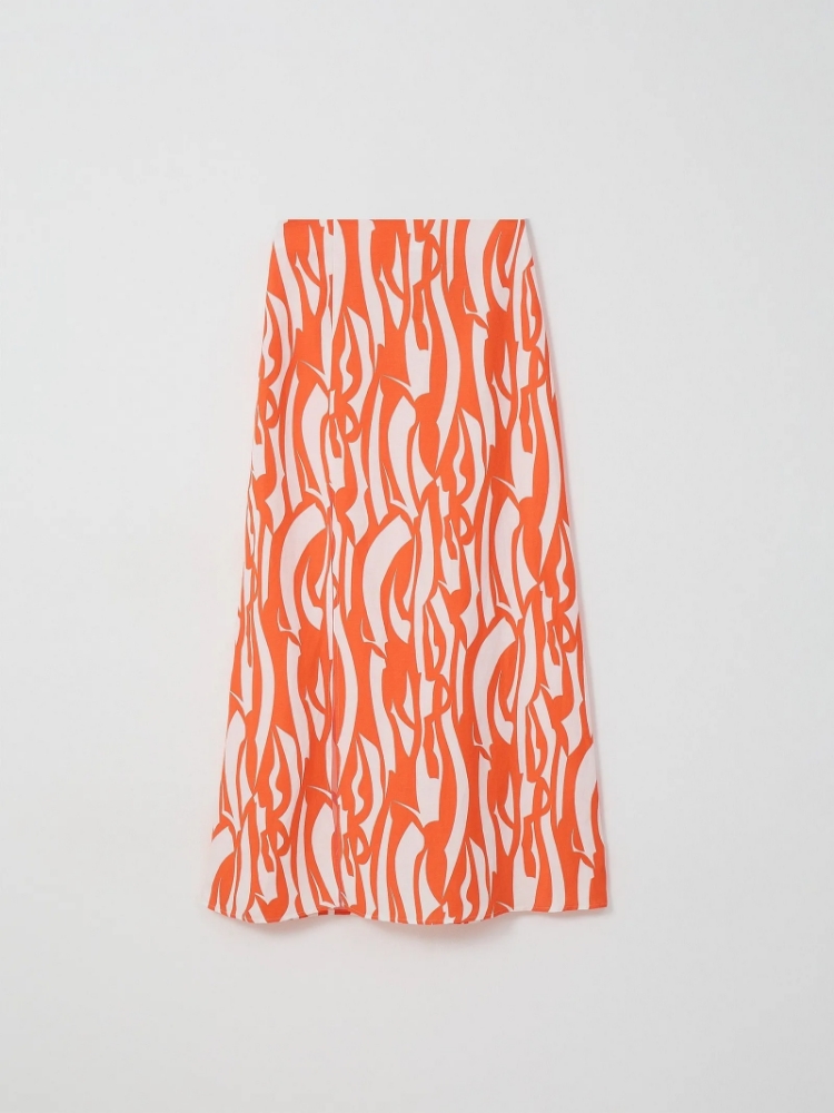 Юбка с разрезом ,
50% лен, 50% вискоза ,