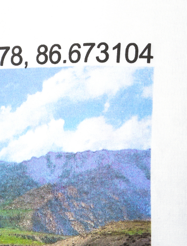 Ст.цена 1390р Футболка из премиального хлопка с авторским принтом U49.026 белый_алтай