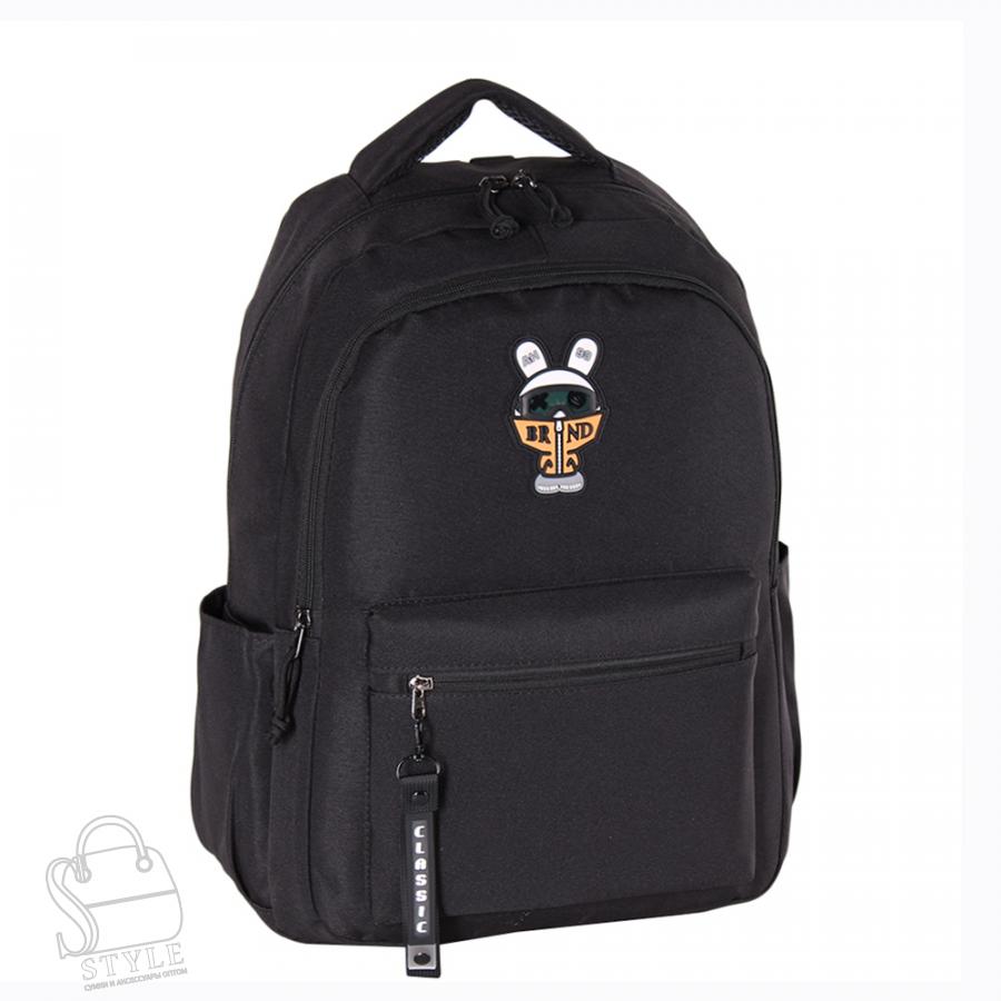 Рюкзак женский текстильный 1866PW black Sikale/30