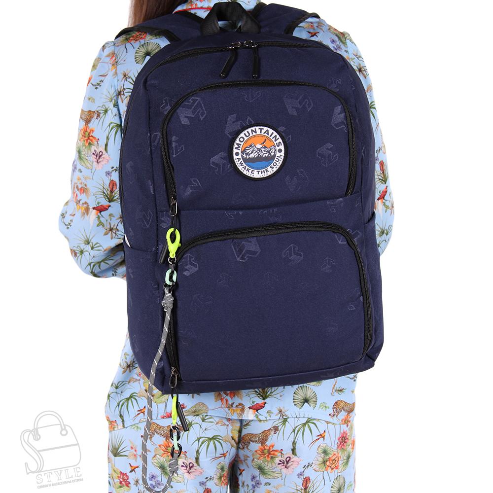 Рюкзак женский текстильный 494PW d.blue Sikale