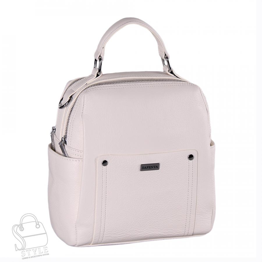 Рюкзак женский кожаный 99353-2 beige Velina Fabbiano-Safenta/20