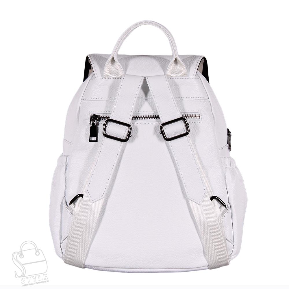 Рюкзак женский кожаный 6-716NN white Natalle Navetta