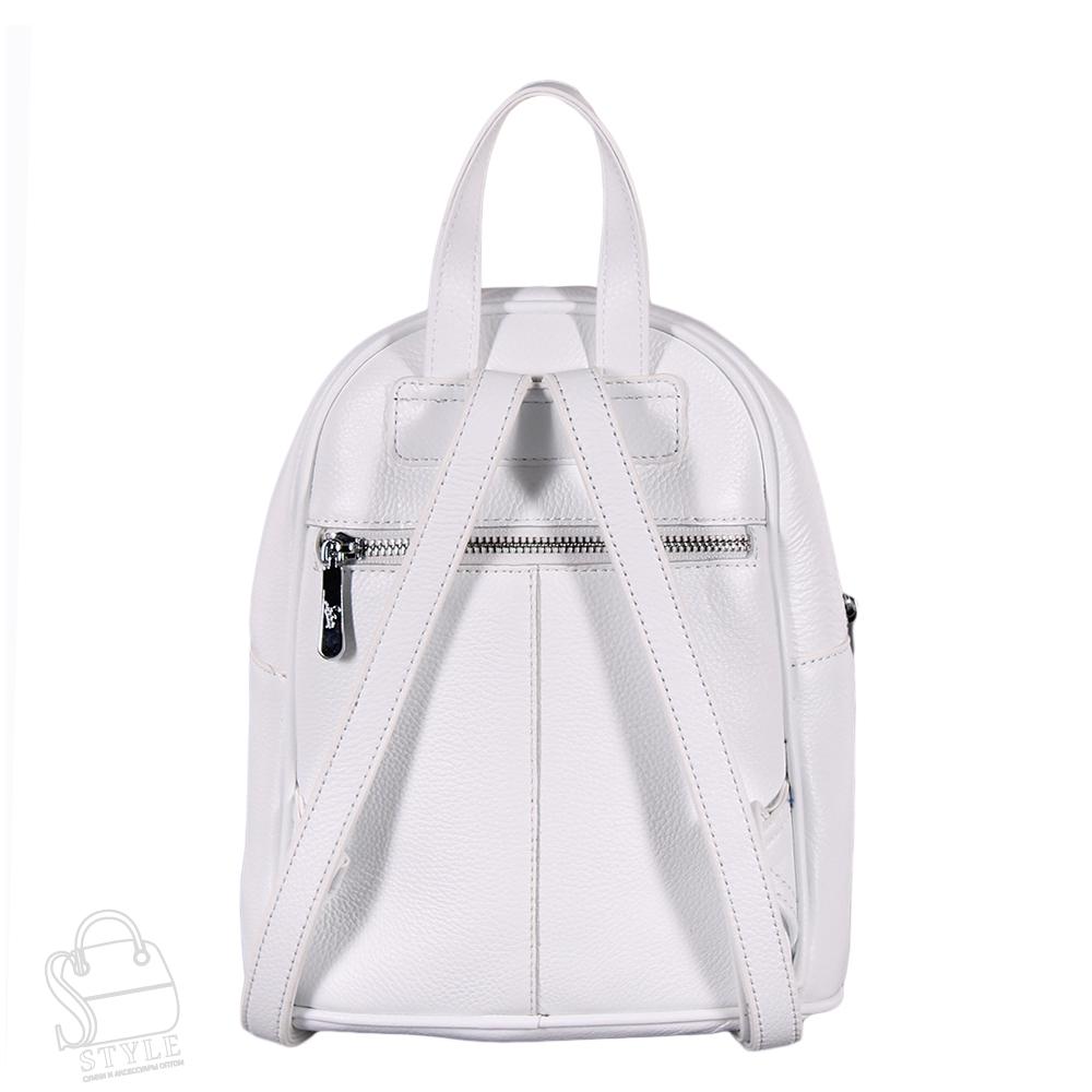 Рюкзак женский кожаный 99470 white Velina Fabbiano-Safenta/30