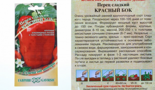 Семена Перец Красный бок 0,1 г автор.