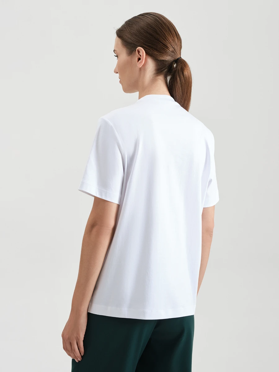 Свободная футболка с принтом 72.780.6081.006.1_B Белый