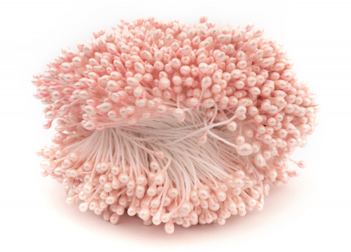 Тычинки (розово-персиковый), 3мм, в одной связке 1600 шт(нитей), упак. 1шт В наличии