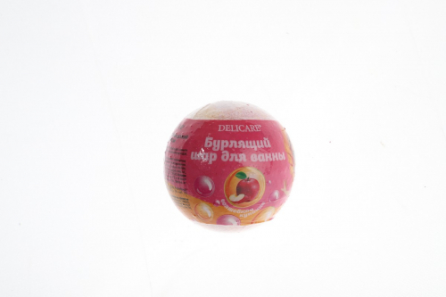 Бурлящий шар для ванны Delicare дет.Роз-желт 135г