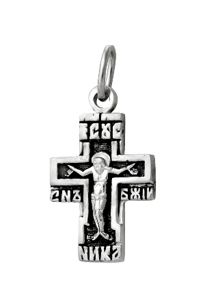 2-362-3 Крест из серебра частичное чернение литье